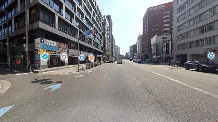 大阪梅田駅からENGLISH COMPANY梅田スタジオへの道順STEP4 到着直前の扇町通
